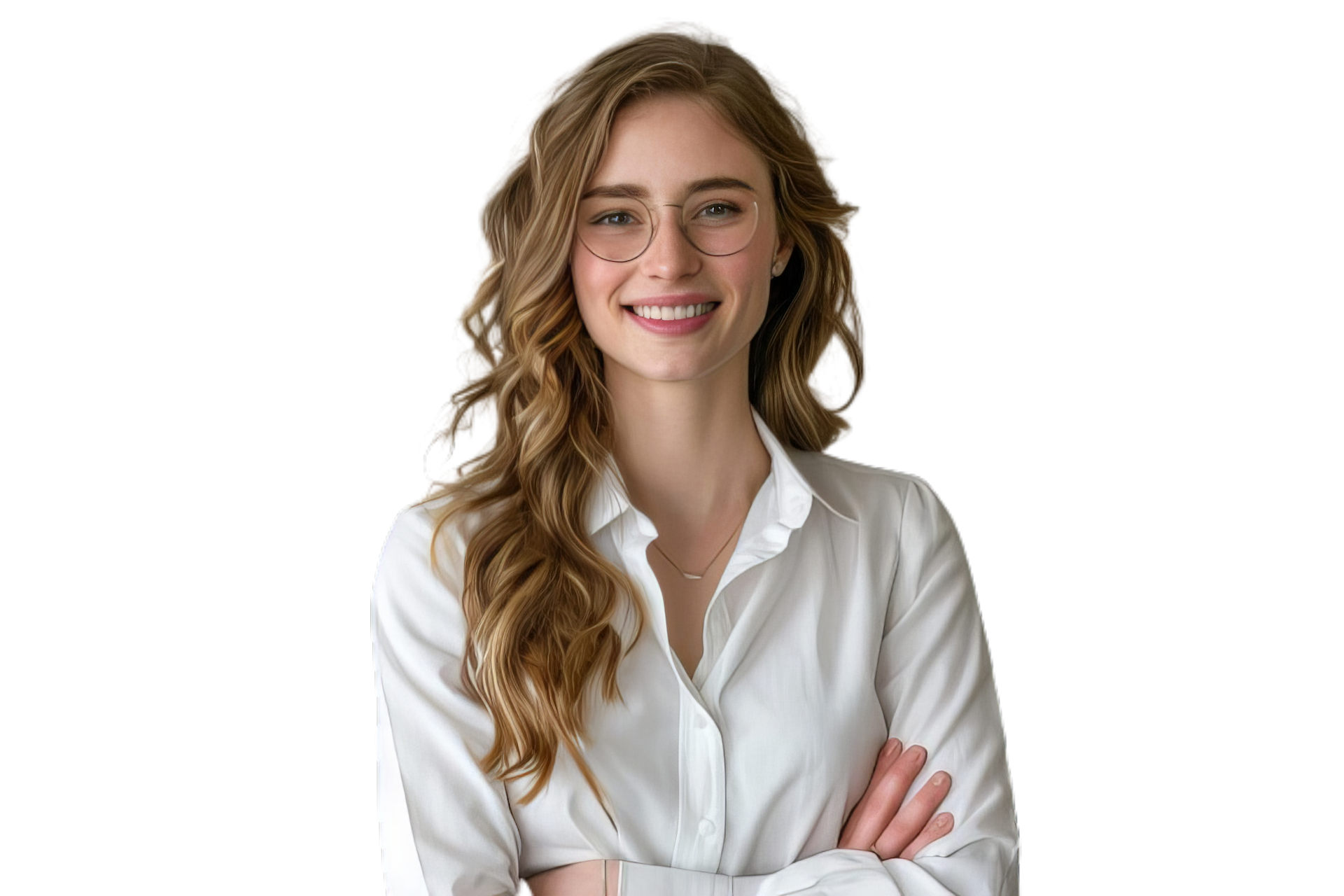 Smiling woman in white shirt representing New Resource Recruitment.